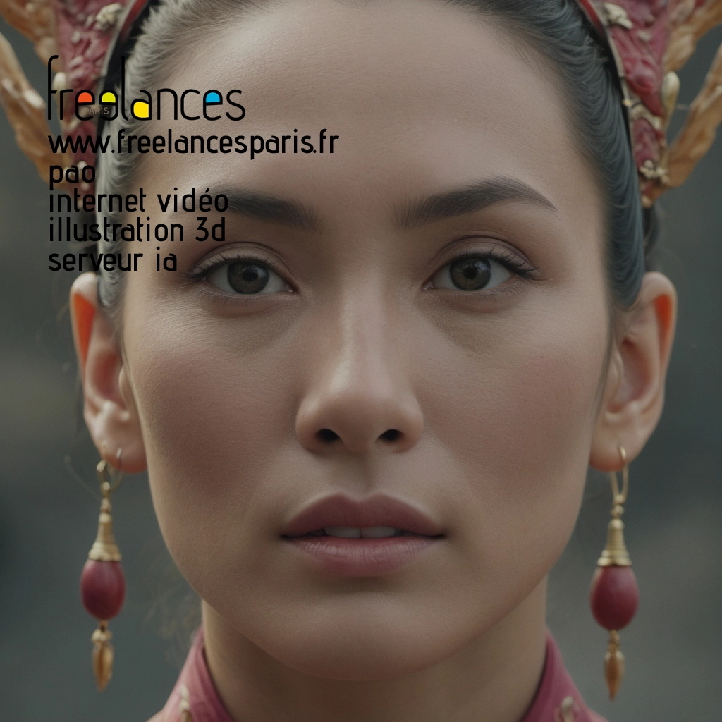 Pao mise en page internet vidéo illustration 3d serveur IA générative AI freelance paris studio de création magazines 8ldah9t0